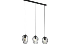 Avlånga Taklampor-Eglo Newtown Taklampa 79cm 3L Svart/Vit