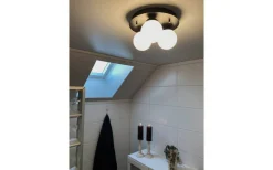 Badrum|Sovrum < Aneta Nicosia Plafond 25cm 3L Badrum Svart/Vit IP44