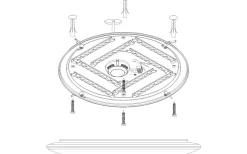 Plafonder-Eglo Nieves Plafond 51cm LED 3000K 31W Vit