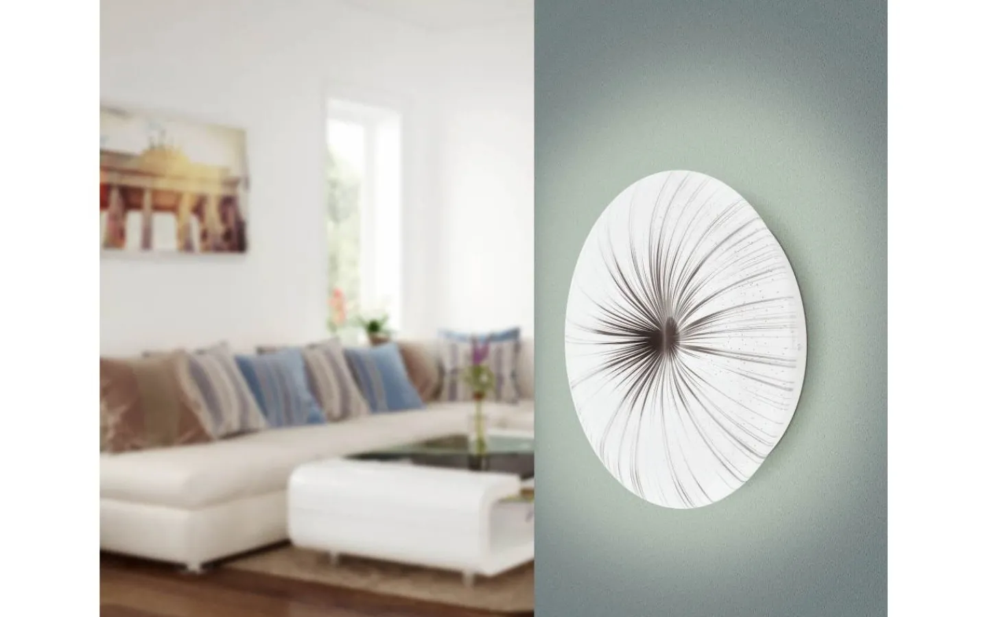 Plafonder-Eglo Nieves Plafond 41cm LED 3000K 19,5W Vit