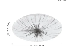 Plafonder-Eglo Nieves Plafond 41cm LED 3000K 19,5W Vit
