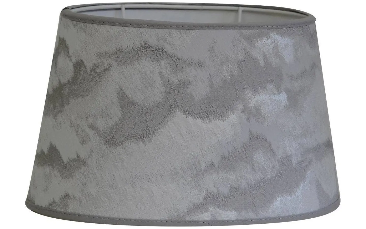 Mönstrade Lampskärmar|Ovala Lampskärmar < Hallbergs Nimbus Lampskärm Oval Ø30cm Silver