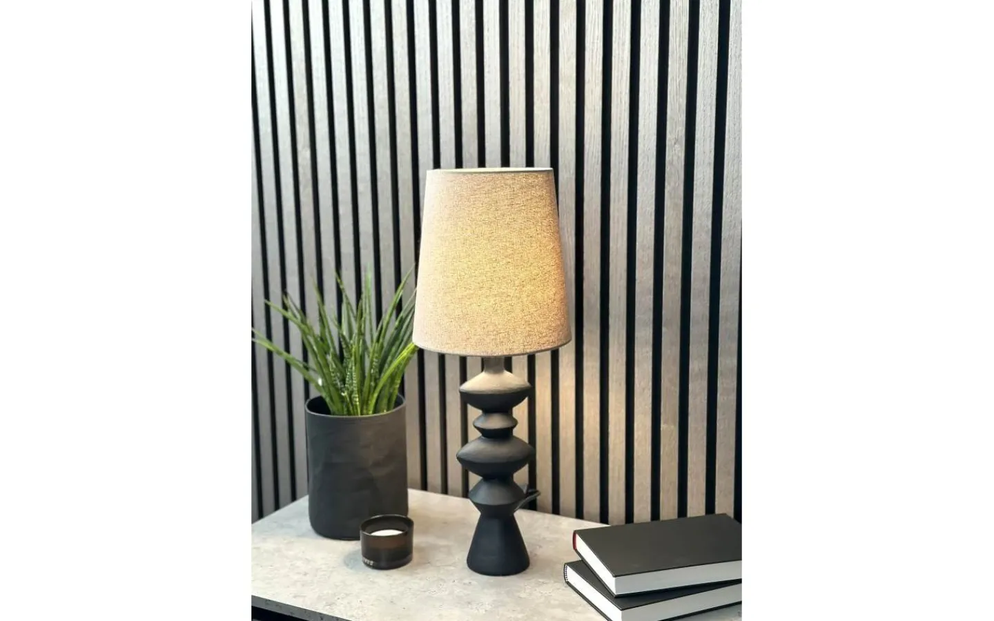 Bordslampor-Aneta Nina Bordslampa 54cm Svart