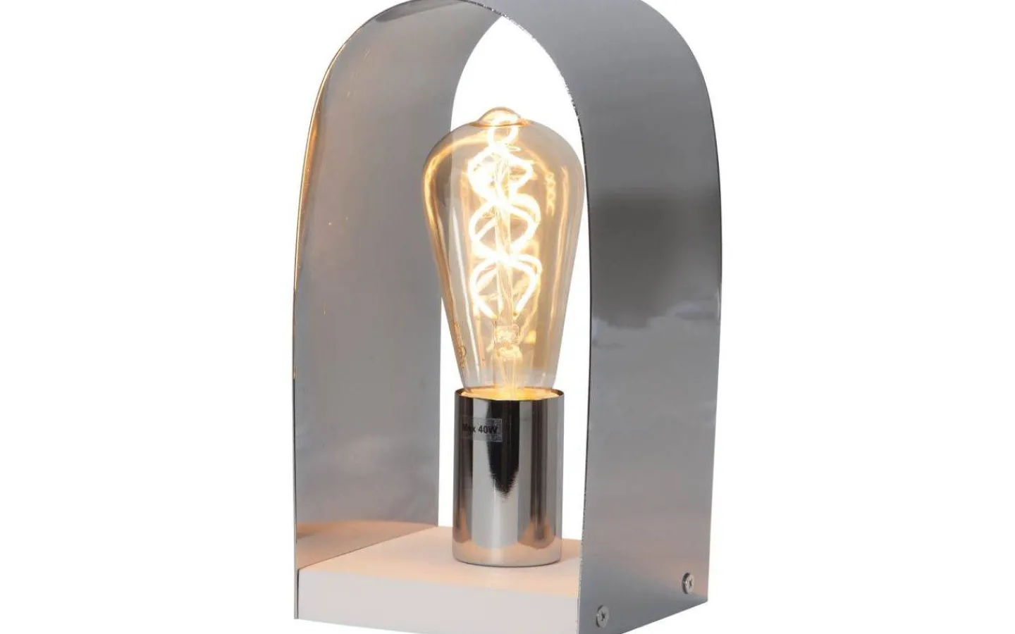 Bordslampor < Star Trading Nobel Lampfot 24cm Krom