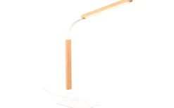 Skrivbordslampor-Trio Lighting Norris Skrivbordslampa LED matt vit/trä