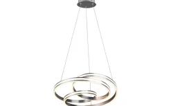 Stora Taklampor Ø50-69 Cm-Trio Lighting Nuria Takpendel 60cm LED i borstat stål