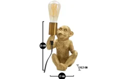 Bordslampor-Mauro Ferretti Occhio Bordslampa Apa 25cm Guld