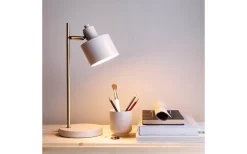Skrivbordslampor < Dyberg Larsen Ocean Skrivbordslampa 43cm Beige/Mässing