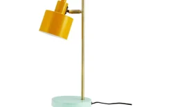 Skrivbordslampor < Dyberg Larsen Ocean Skrivbordslampa 43cm Curry/Mässing/Turkos