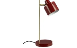 Skrivbordslampor < Dyberg Larsen Ocean Skrivbordslampa 43cm Mörkröd/Mässing