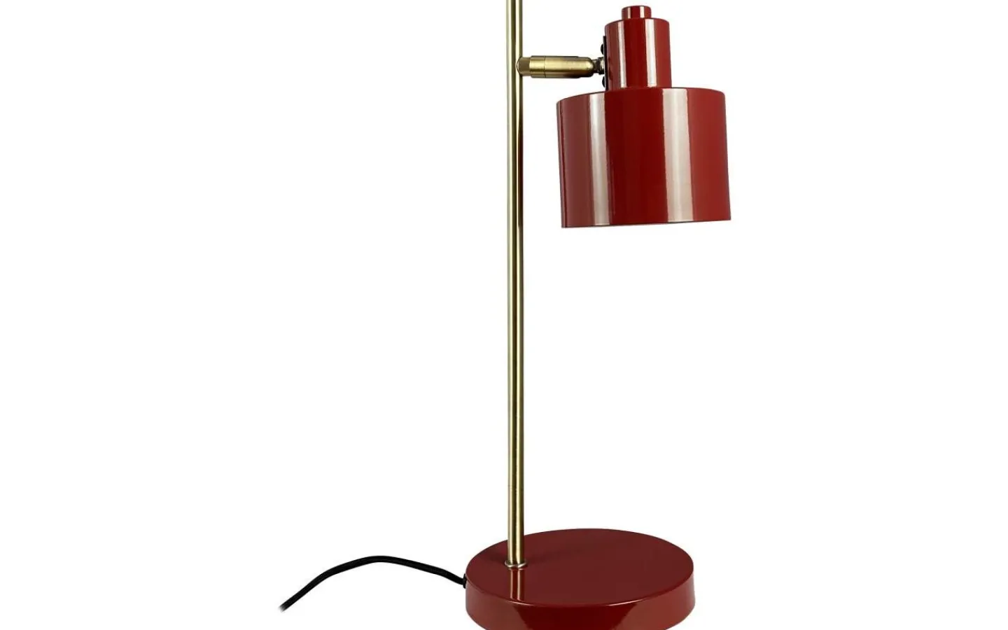Skrivbordslampor < Dyberg Larsen Ocean Skrivbordslampa 43cm Mörkröd/Mässing