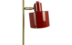 Skrivbordslampor < Dyberg Larsen Ocean Skrivbordslampa 43cm Mörkröd/Mässing