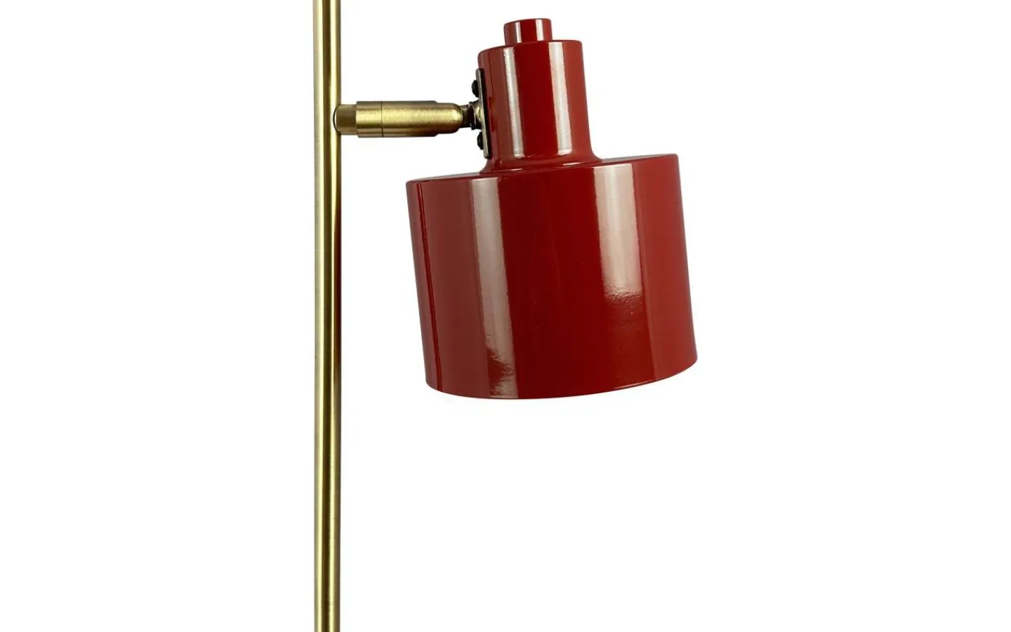 Skrivbordslampor < Dyberg Larsen Ocean Skrivbordslampa 43cm Mörkröd/Mässing