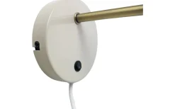 Läslampor-Dyberg Larsen Ocean Vägglampa Beige/Mässing