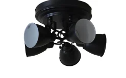 Runda Takspotlights|Takspot Med Minst 4 Lampor < Hallbergs Oddys Takspotlight Ø25cm Svart