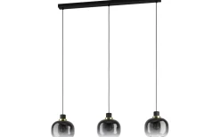 Avlånga Taklampor-Eglo Oilella Taklampa 95cm Svart/Grå