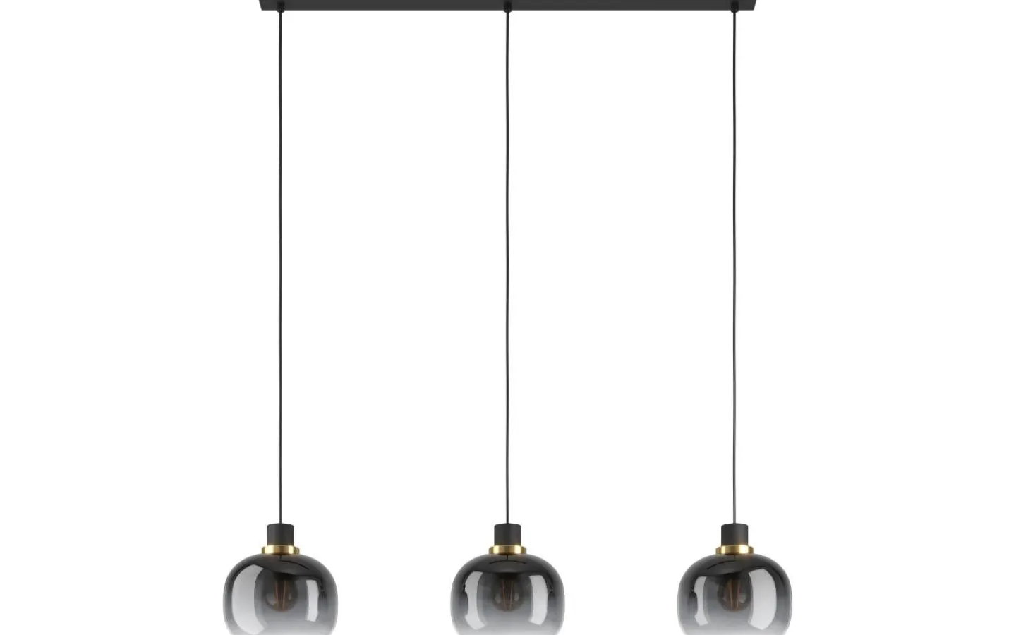 Avlånga Taklampor-Eglo Oilella Taklampa 95cm Svart/Grå