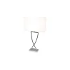 Vardagsrum|Sovrum < By Rydens Omega Bordslampa 69cm Krom/Vit