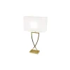Vardagsrum|Sovrum < By Rydens Omega Bordslampa 52cm Mässing/Vit