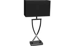 Vardagsrum|Sovrum-By Rydens Omega Bordslampa 52cm Svartkrom