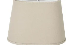 Ovala Lampskärmar-PR Home Omera Lampskärm Oval 20cm Franza Beige