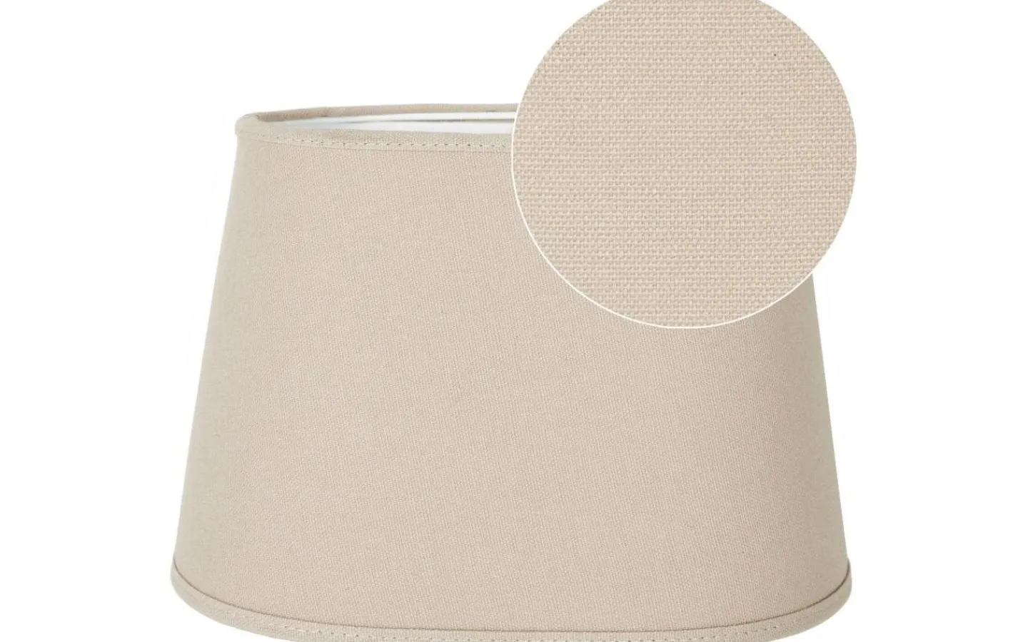 Ovala Lampskärmar-PR Home Omera Lampskärm Oval 20cm Franza Beige