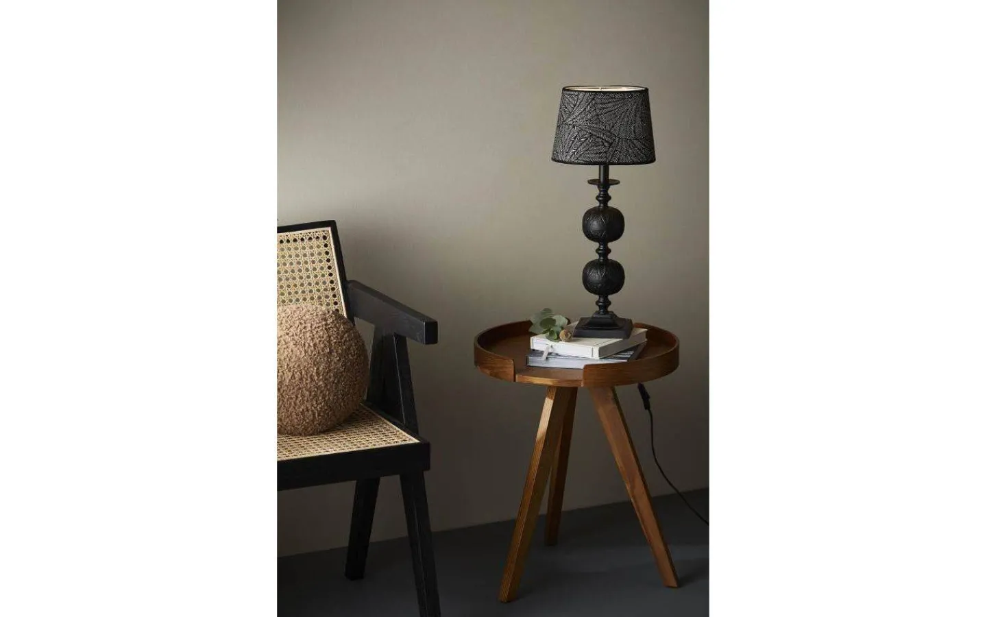 Ovala Lampskärmar-PR Home Omera Oval Lampskärm 23cm Kyoto Svart