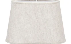 Ovala Lampskärmar-PR Home Omera Oval Lampskärm 20cm Lin Ljus Beige