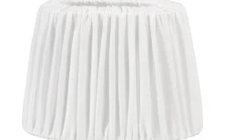 Plisserade Lampskärmar|Ovala Lampskärmar-PR Home Omera Oval Lampskärm 27cm Veckad Classico Vit