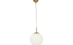 Kök & Matplats|Hall & Trappa-Aneta Opal Taklampa 30cm Matt Mässing