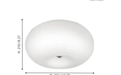 Plafonder-Eglo Optica Plafond 35cm Opal