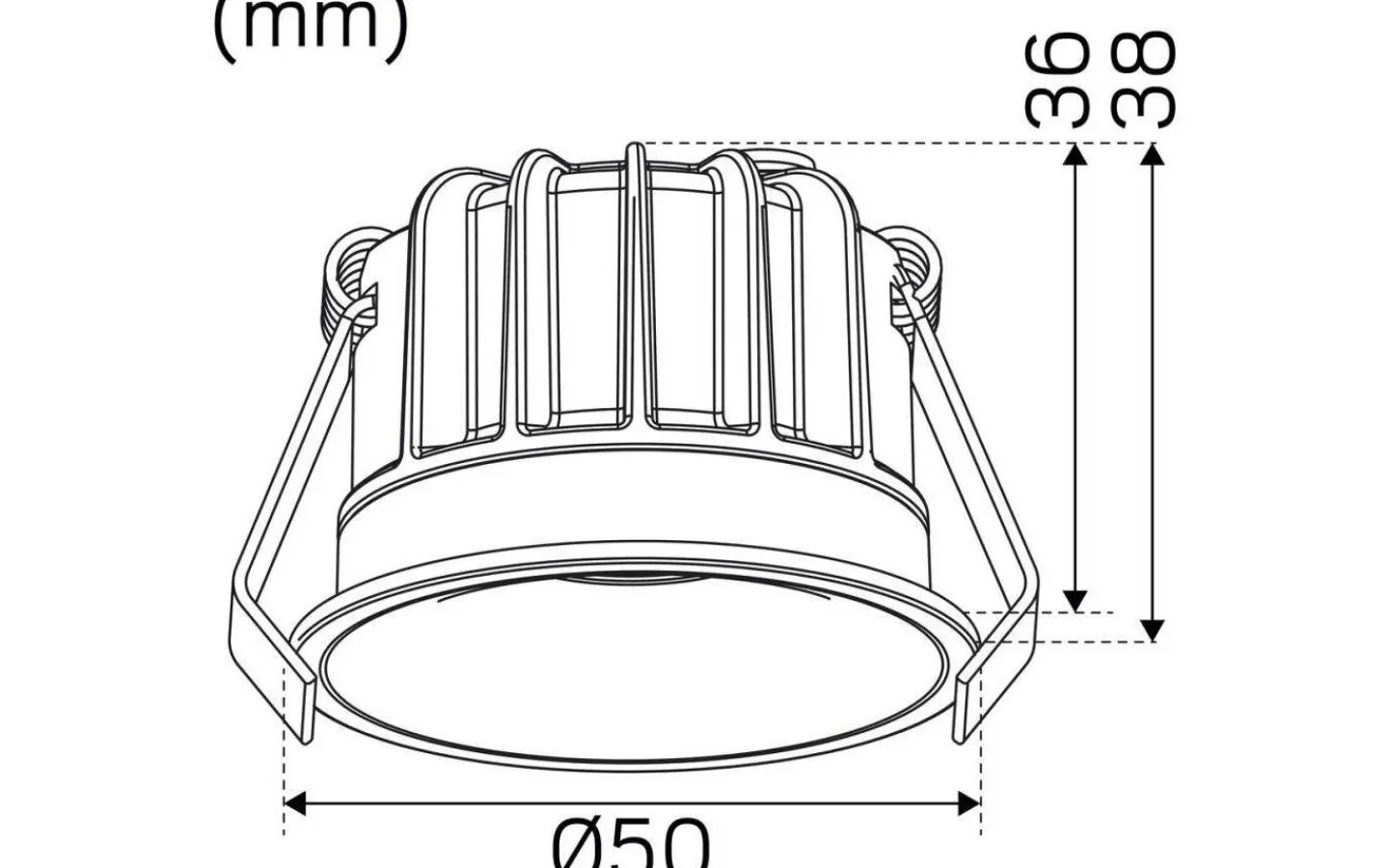 230V Led Spotlights-Hidealite Optic Deep XS Spotlight 3000K 4W Vit IP44