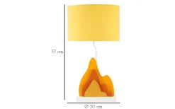 Bordslampor-Mauro Ferretti Optimo Bordslampa 57cm Gul