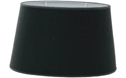 Ovala Lampskärmar-Hallbergs Opulence Lampskärm Oval 25cm Svart