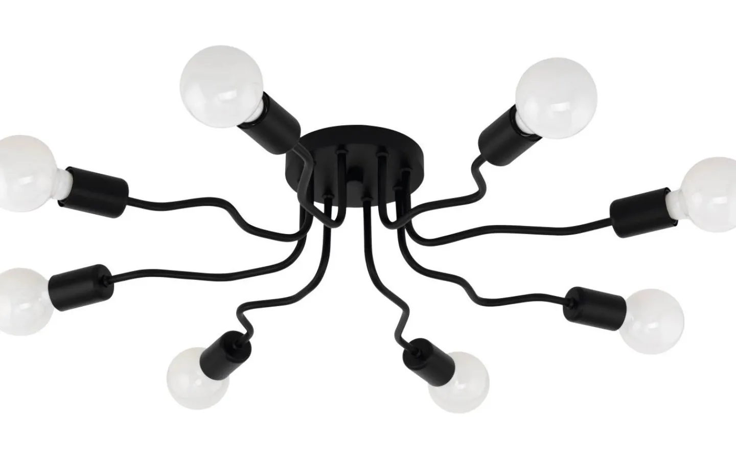 Plafonder-Eglo Orazio Plafond 68cm Svart