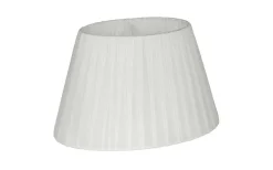 Ovala Lampskärmar-Oriva Organza Lampskärm Oval 22cm Vit