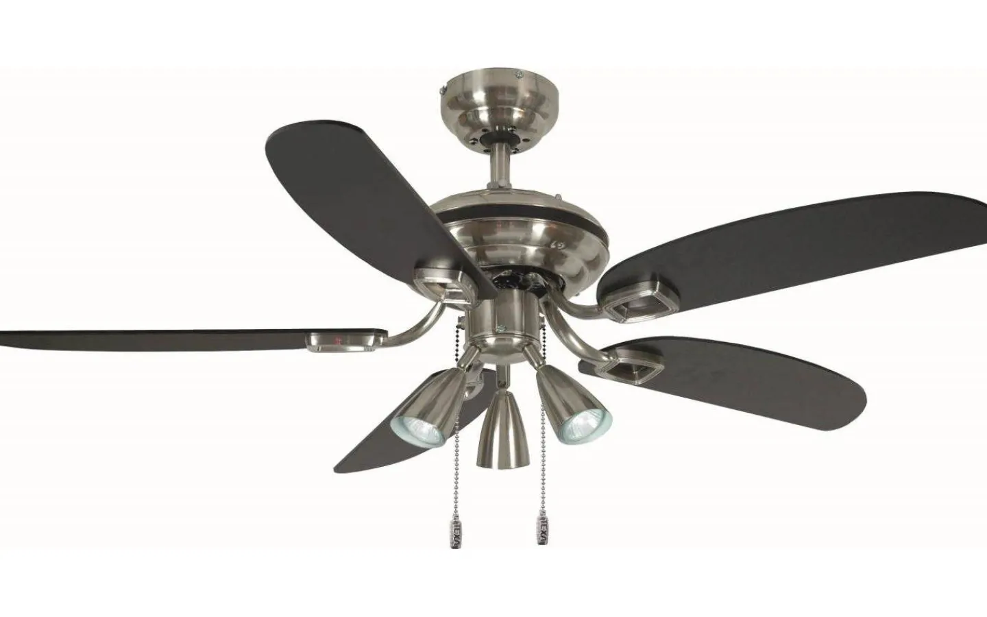 Takfläktar|Vardagsrum-Texa Design Orion Mini 105cm Takfläkt Svart/Nickel