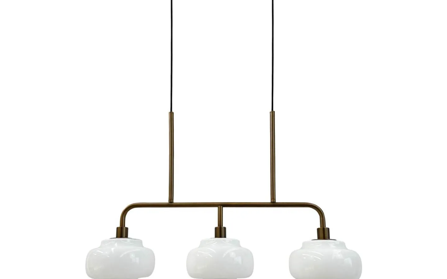 Avlånga Taklampor-Dyberg Larsen Ossett Taklampa 80cm Opal/Brons