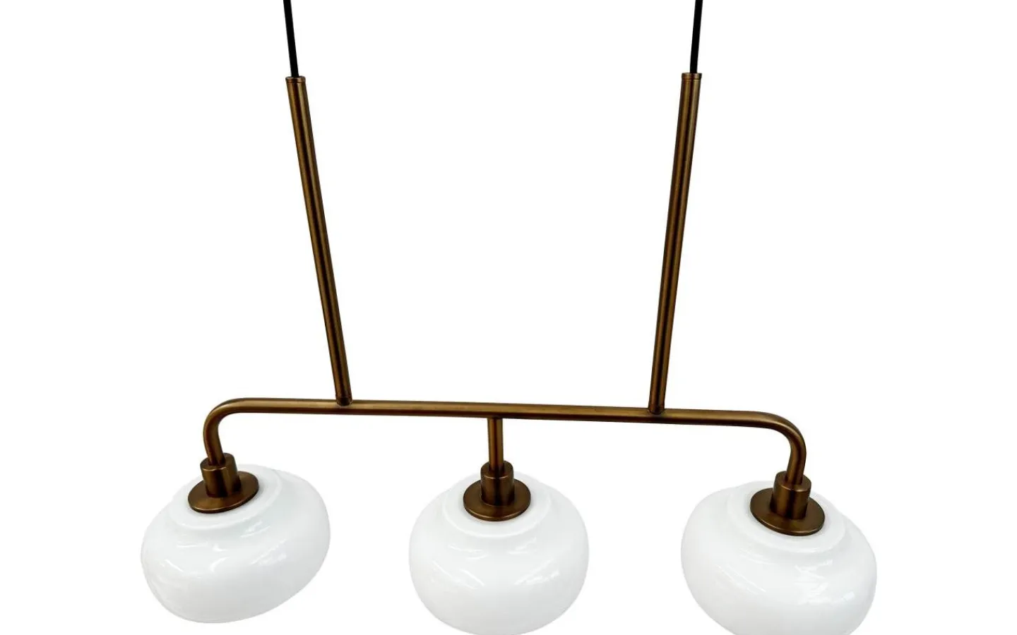 Avlånga Taklampor-Dyberg Larsen Ossett Taklampa 80cm Opal/Brons