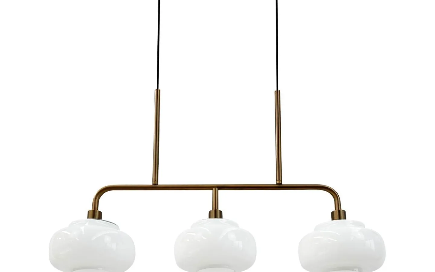 Avlånga Taklampor-Dyberg Larsen Ossett Taklampa 80cm Opal/Brons