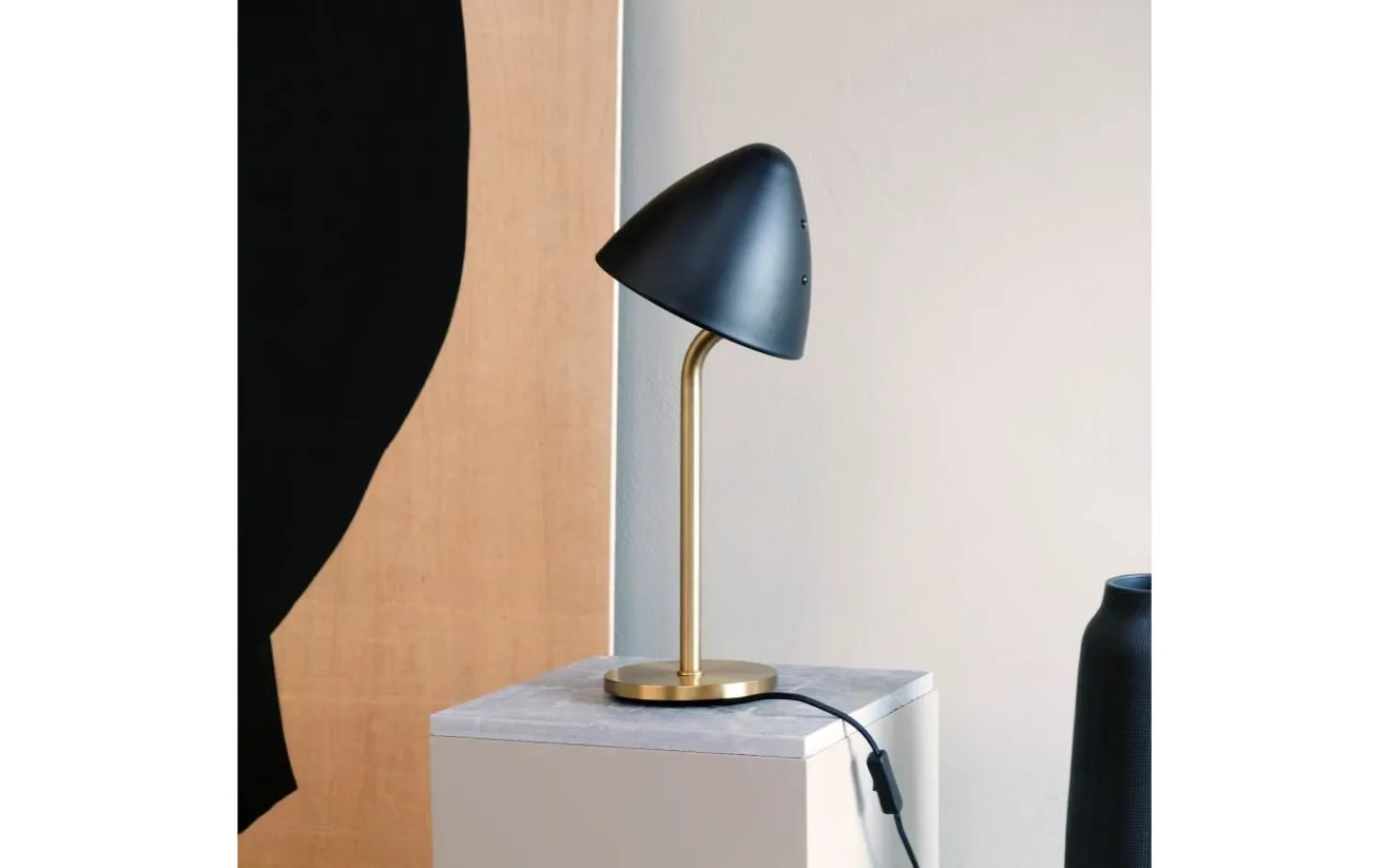 Bordslampor-Dyberg Larsen Oulu Bordslampa 47cm Svart/Mässing