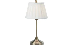 Bordslampor < Markslojd Oxford Bordslampa 43cm Offwhite/Antikmässing