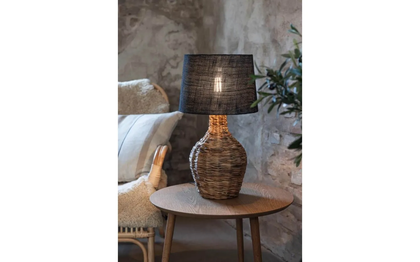 Bordslampor < Markslojd Paglia Bordslampa 58cm Svart