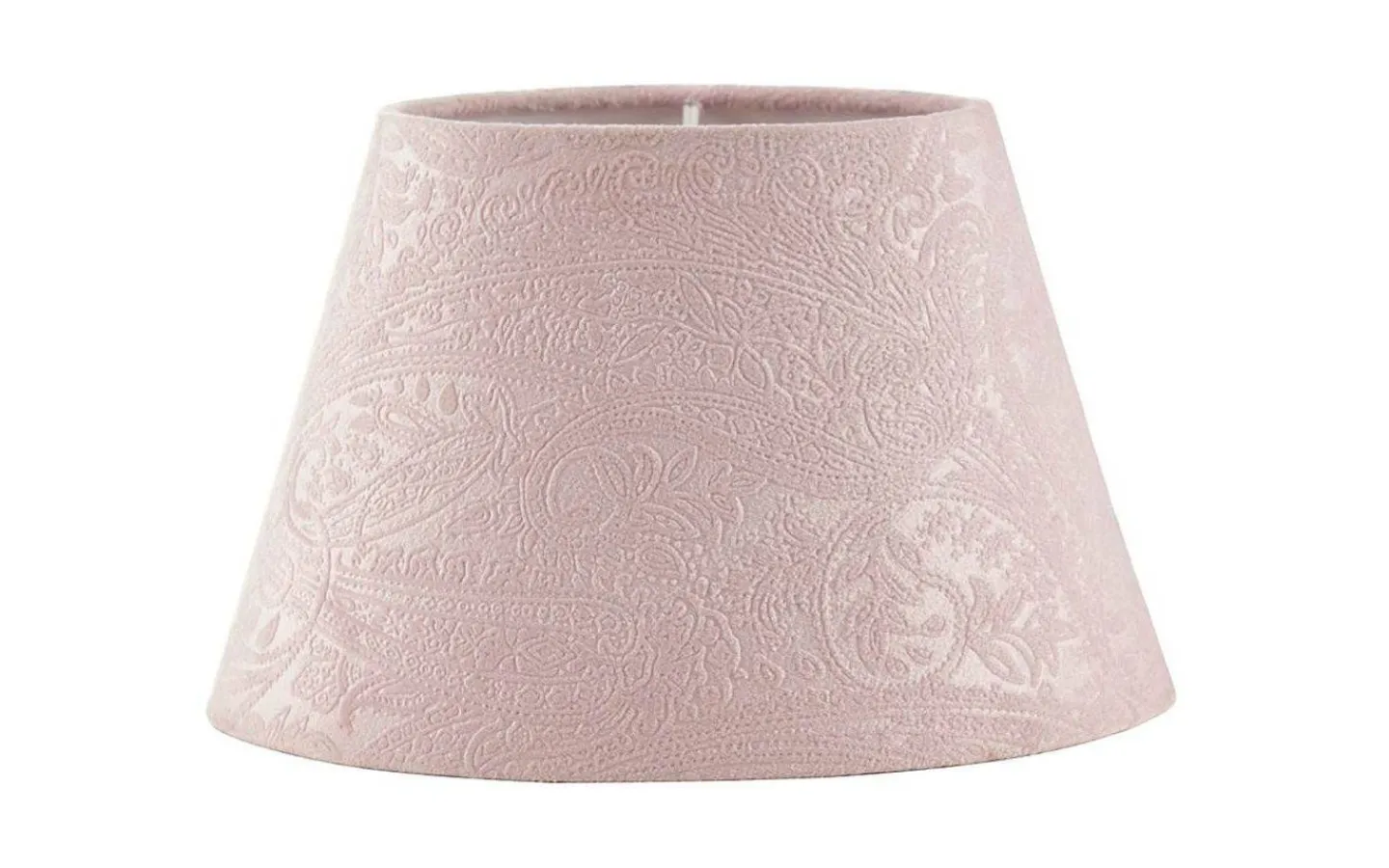 Mönstrade Lampskärmar < Oriva Paisley Lampskärm Ø22cm Sammet Rosa