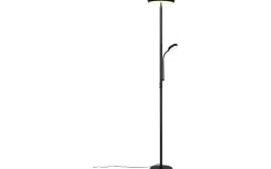Uplight|Golvläslampor < Reality Palermo Golvlampa LED mattsvart med läslampa