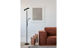 Uplight|Golvläslampor < Reality Palermo Golvlampa LED mattsvart med läslampa