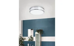 Badrumslampor Tak < Eglo Palermo Plafond 23cm LED 3000K 11W Krom IP44