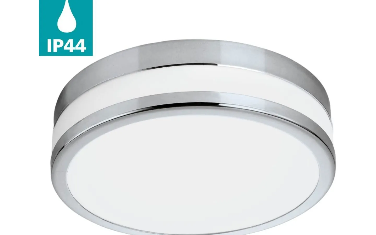 Badrumslampor Tak < Eglo Palermo Plafond 23cm LED 3000K 11W Krom IP44