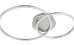 Plafonder-Eglo Palmaves Plafond 55cm LED 3000-6500K 9,5W med Fjärrkontroll Silver