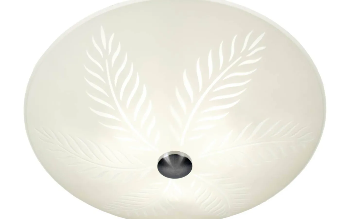Hall & Trappa|Plafonder < Aneta Palmblad Plafond 50cm Vit/Stål